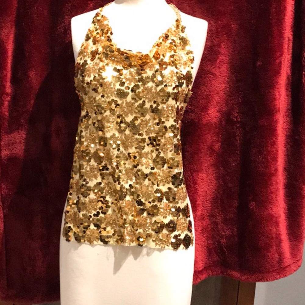 🇺🇸Gold chain blouse